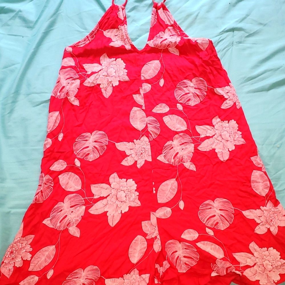 Roxy red romper